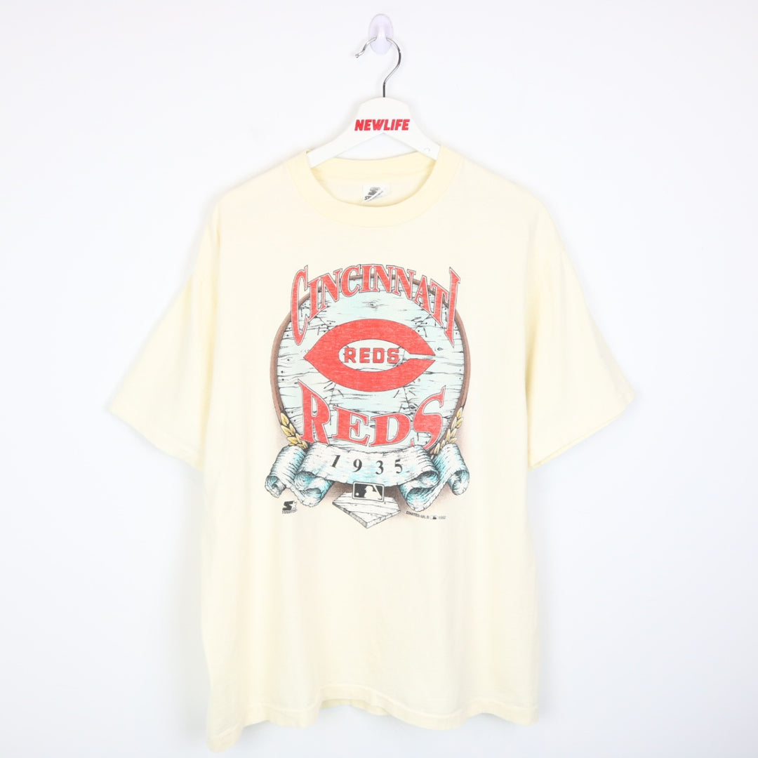 Vintage 1992 Cincinnati Reds Starter Tee - L-NEWLIFE Clothing