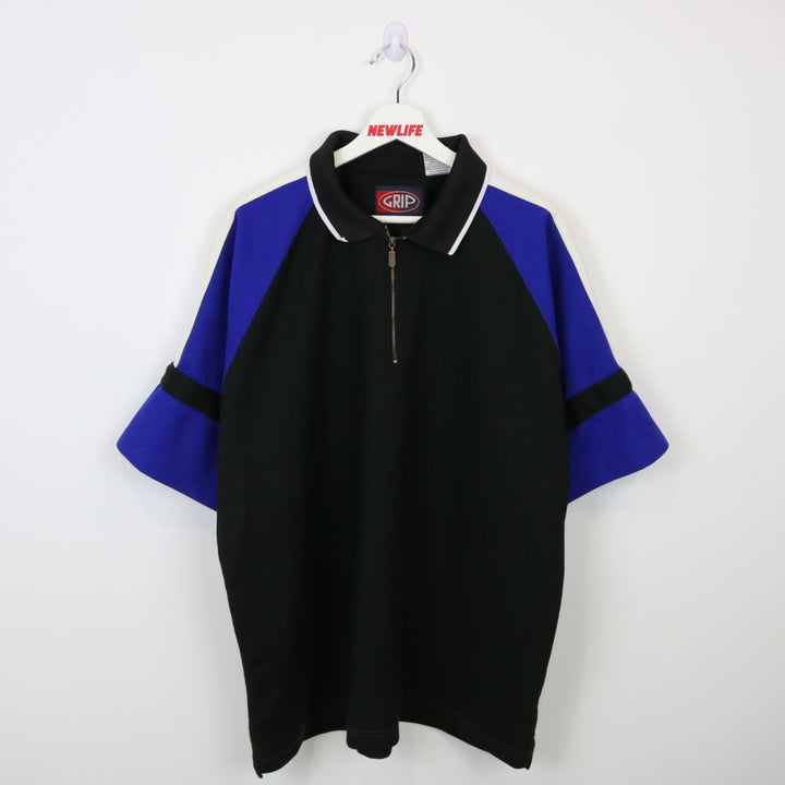 Vintage 90's Grip Quarter Zip Polo Shirt - XXL-NEWLIFE Clothing