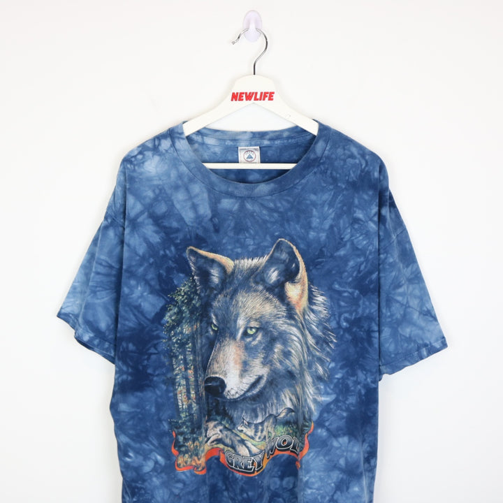 Vintage 90's Grey Wolf Nature Tee - XXL-NEWLIFE Clothing