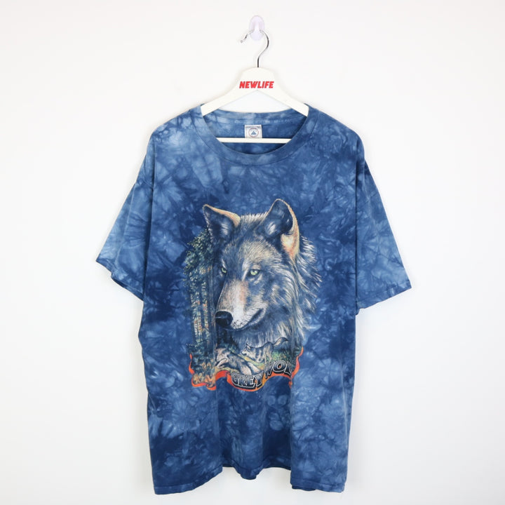 Vintage 90's Grey Wolf Nature Tee - XXL-NEWLIFE Clothing