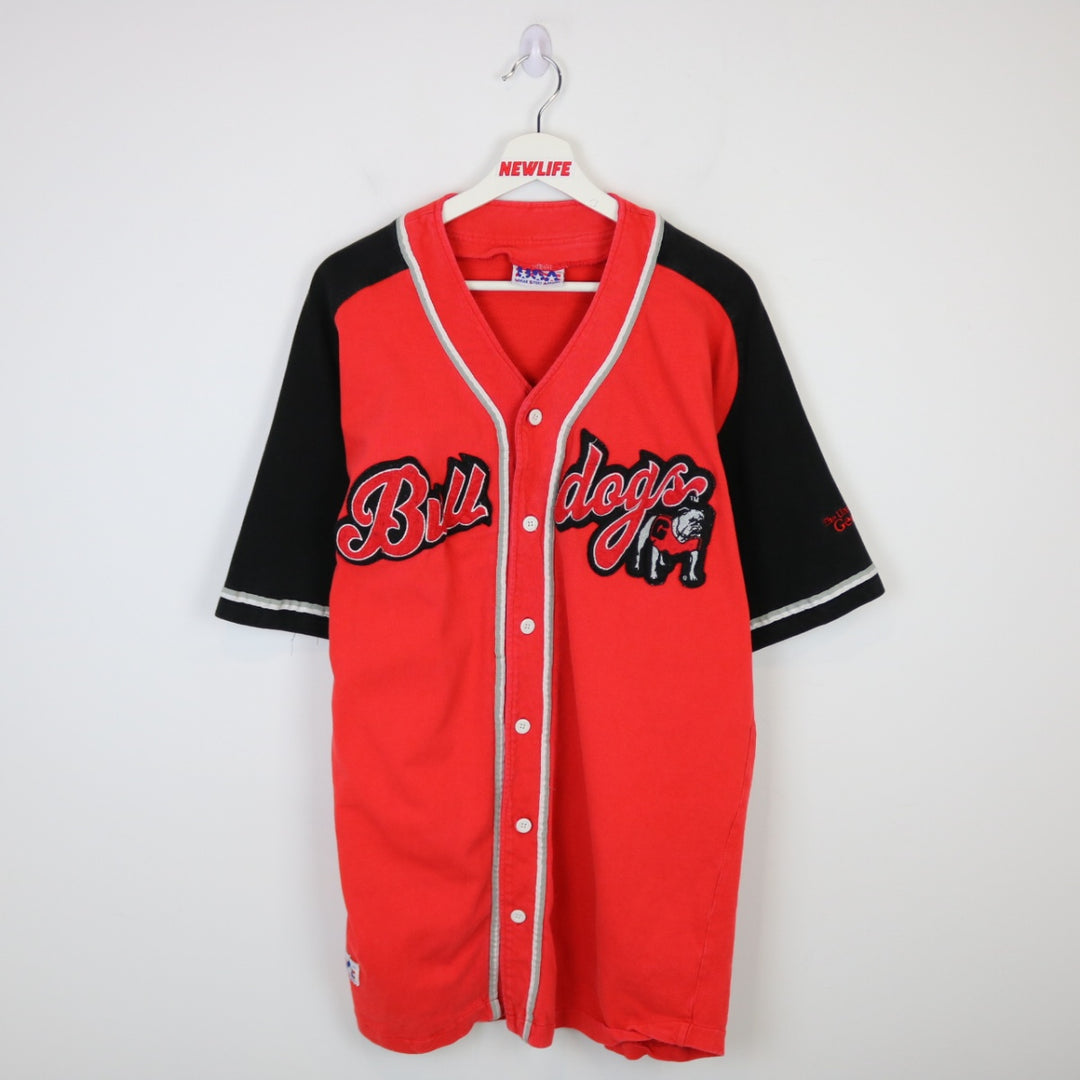 Vintage 90's University of Georgia Bulldogs Baseball Jersey - M-NEWLIFE Clothing