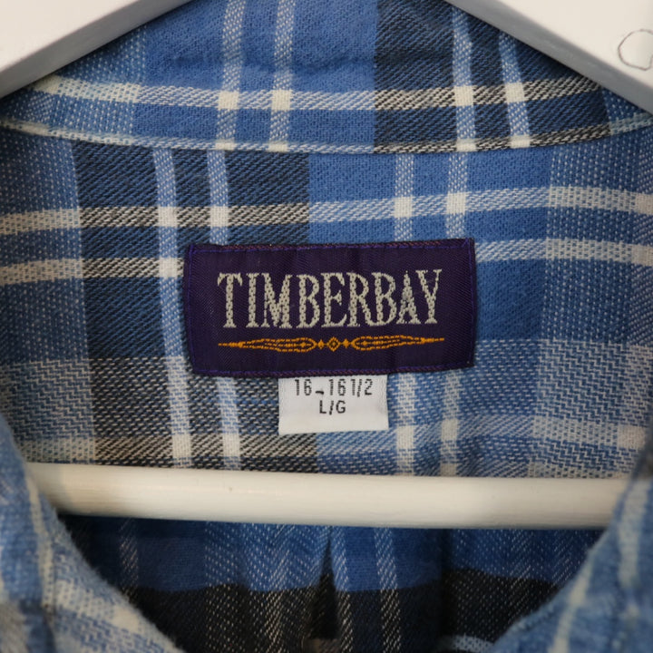 Vintage 90's Timberbay Plaid Flannel Button Up - L-NEWLIFE Clothing