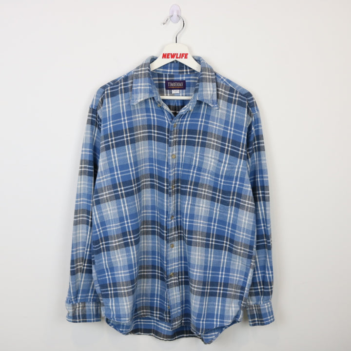 Vintage 90's Timberbay Plaid Flannel Button Up - L-NEWLIFE Clothing