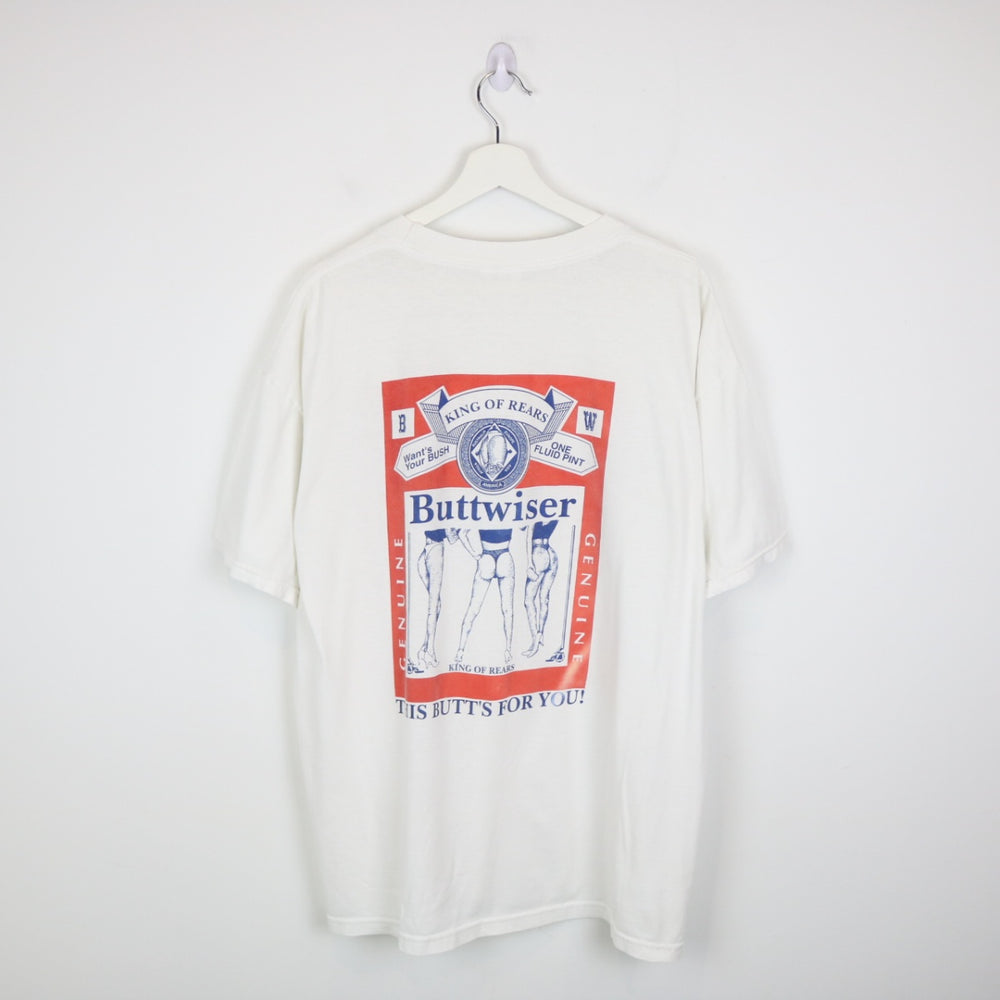 Vintage 00's Buttwiser King of Rears Tee - XL-NEWLIFE Clothing