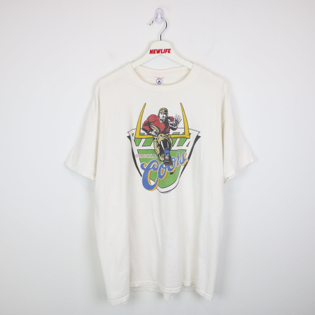 Vintage 90's Coors Original Beer Football Tee - XL-NEWLIFE Clothing