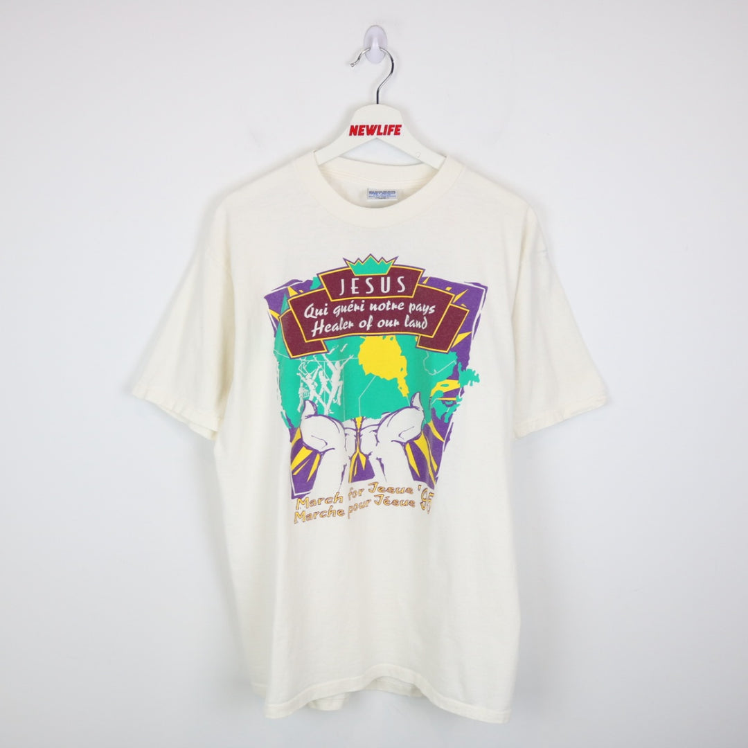 Vintage 1995 March for Jesus Tee - L-NEWLIFE Clothing