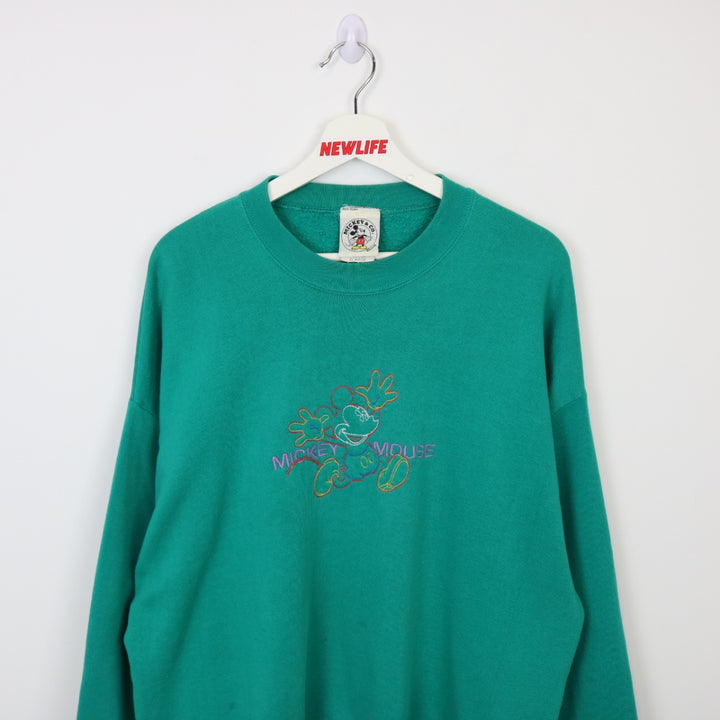 Vintage 90's Disney Mickey Mouse Crewneck - L-NEWLIFE Clothing