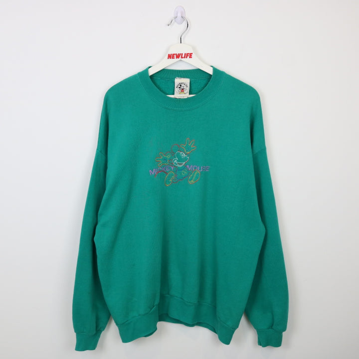 Vintage 90's Disney Mickey Mouse Crewneck - L-NEWLIFE Clothing