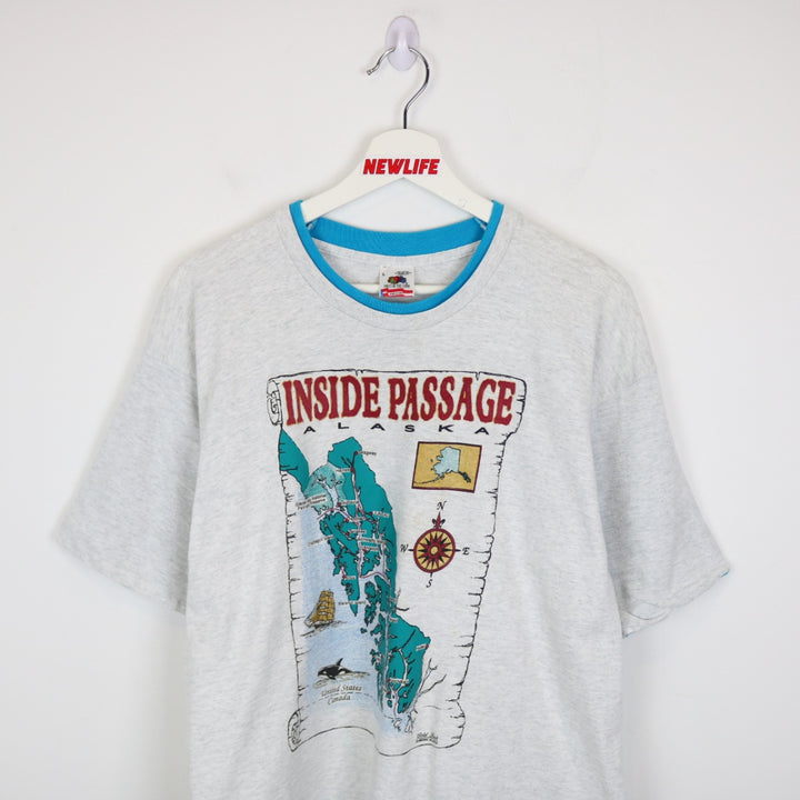 Vintage 90's Inside Passage Alaska Tee - M-NEWLIFE Clothing