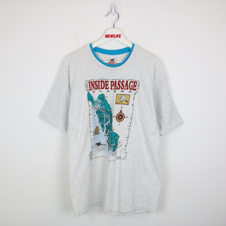 Vintage 90's Inside Passage Alaska Tee - M-NEWLIFE Clothing