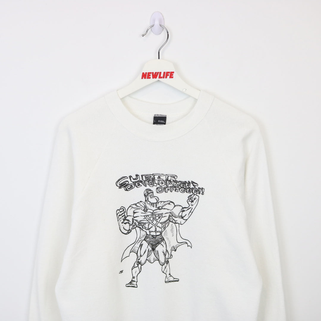 Vintage 1988 Super Development Officer Crewneck - S-NEWLIFE Clothing