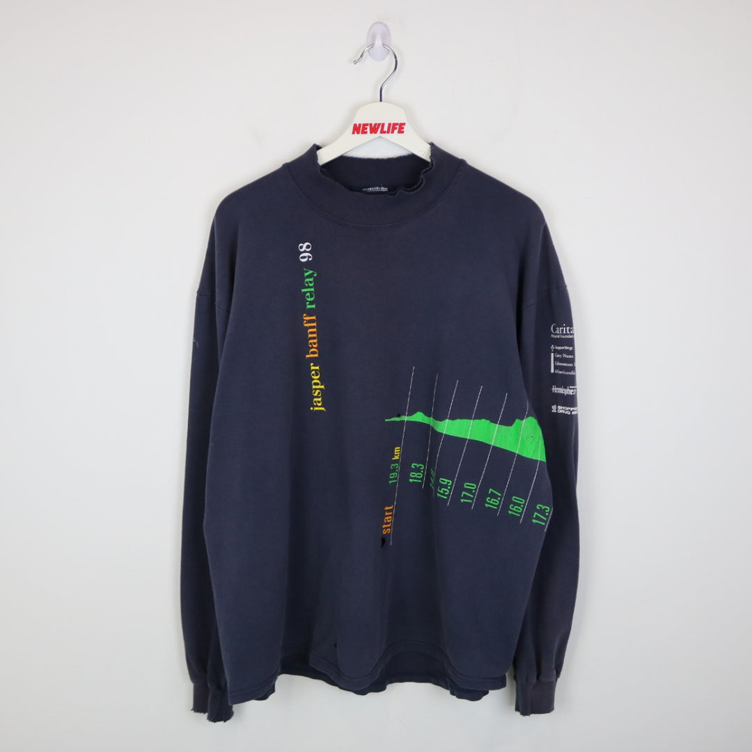 Vintage 1998 Jasper Banff Relay Long Sleeve Tee - XL-NEWLIFE Clothing