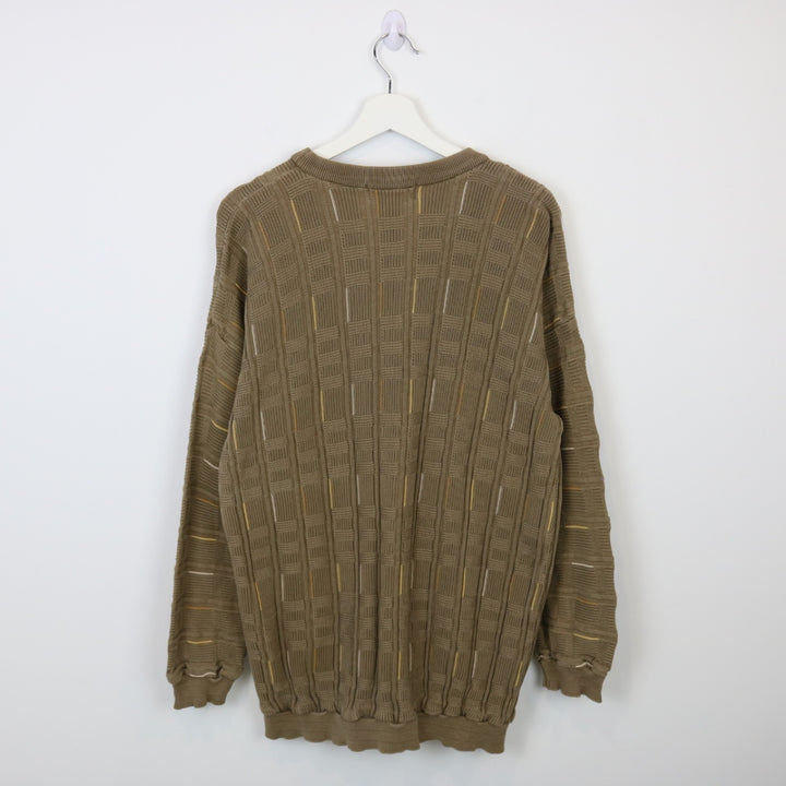 Vintage 90's Trent Textured Knit Sweater - M-NEWLIFE Clothing