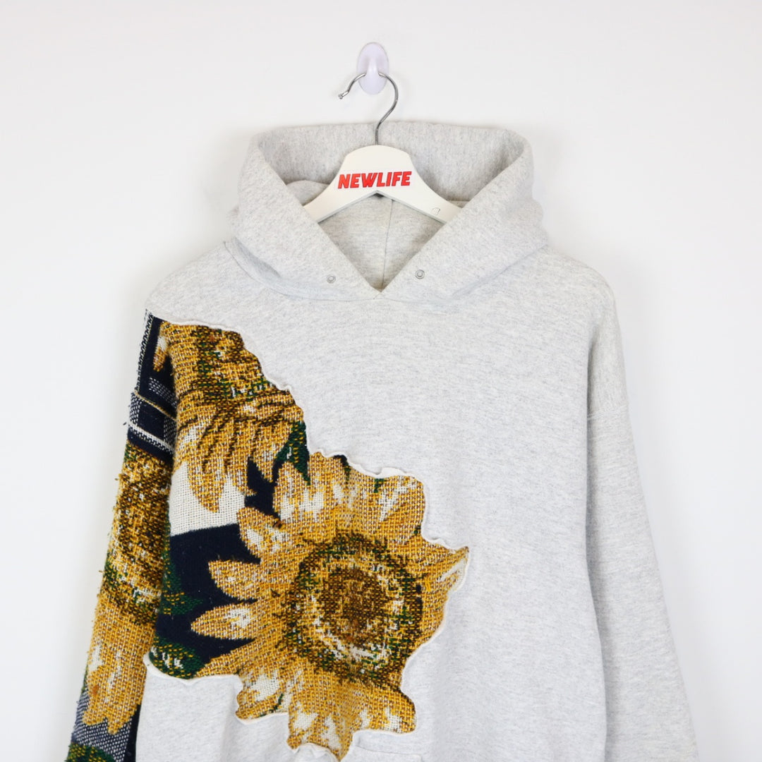 Reworked Vintage 90's Sunflower Tapestry Hoodie - M-NEWLIFE Clothing