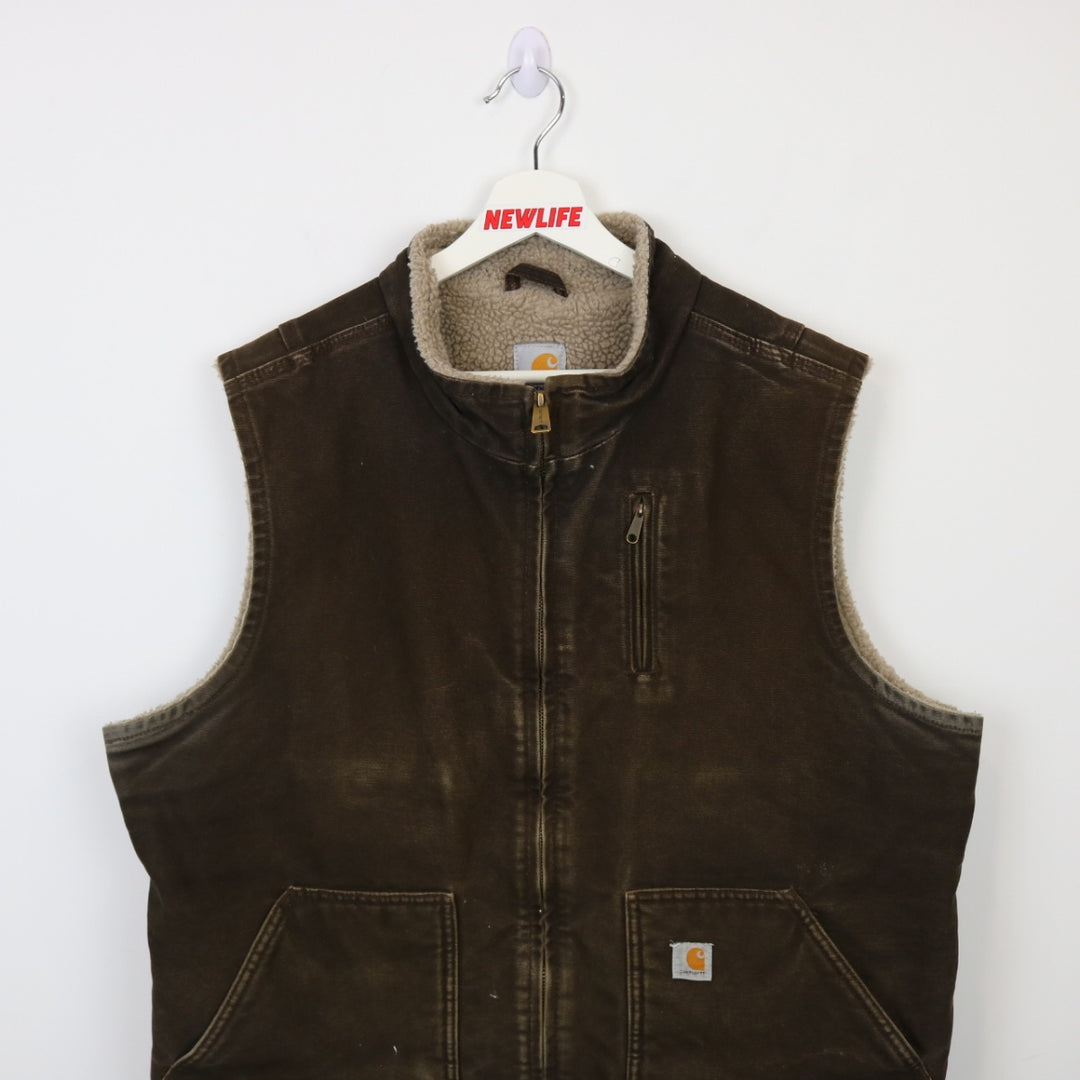 Carhartt Sherpa Lined Work Vest - XL-NEWLIFE Clothing