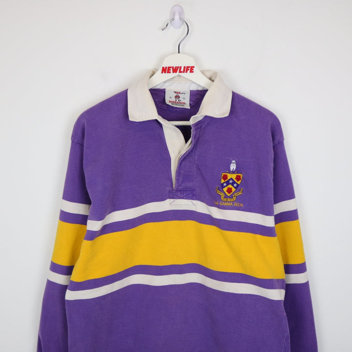 Vintage 90's Phi Gamma Delta Fraternity Rugby Polo Shirt - L-NEWLIFE Clothing