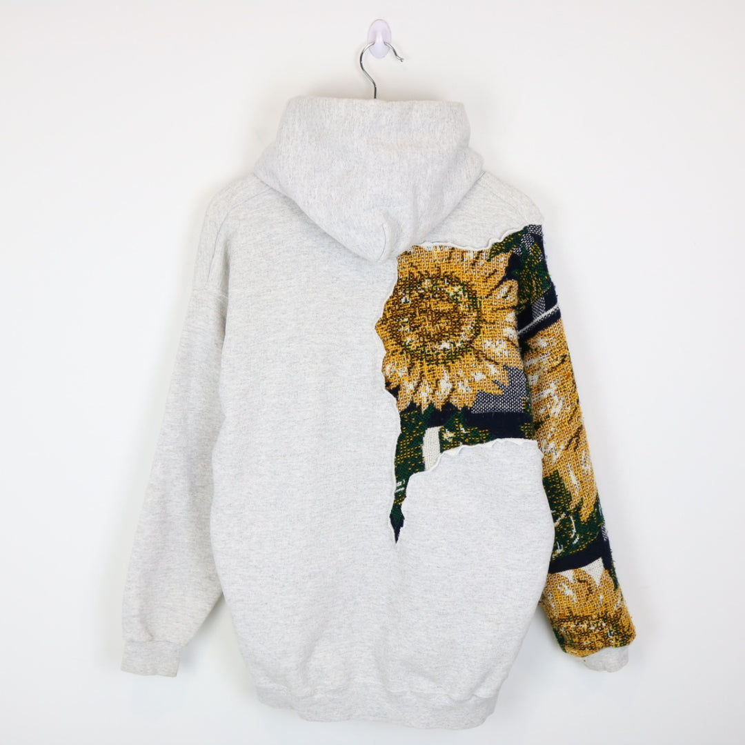 Reworked Vintage 90's Sunflower Tapestry Hoodie - M-NEWLIFE Clothing