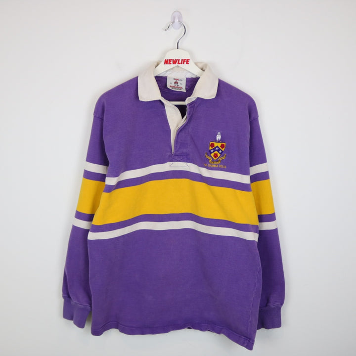 Vintage 90's Phi Gamma Delta Fraternity Rugby Polo Shirt - L-NEWLIFE Clothing