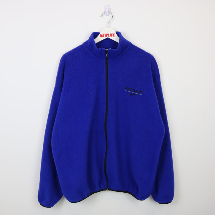 Vintage 90's Reebok Fleece Jacket - XL-NEWLIFE Clothing