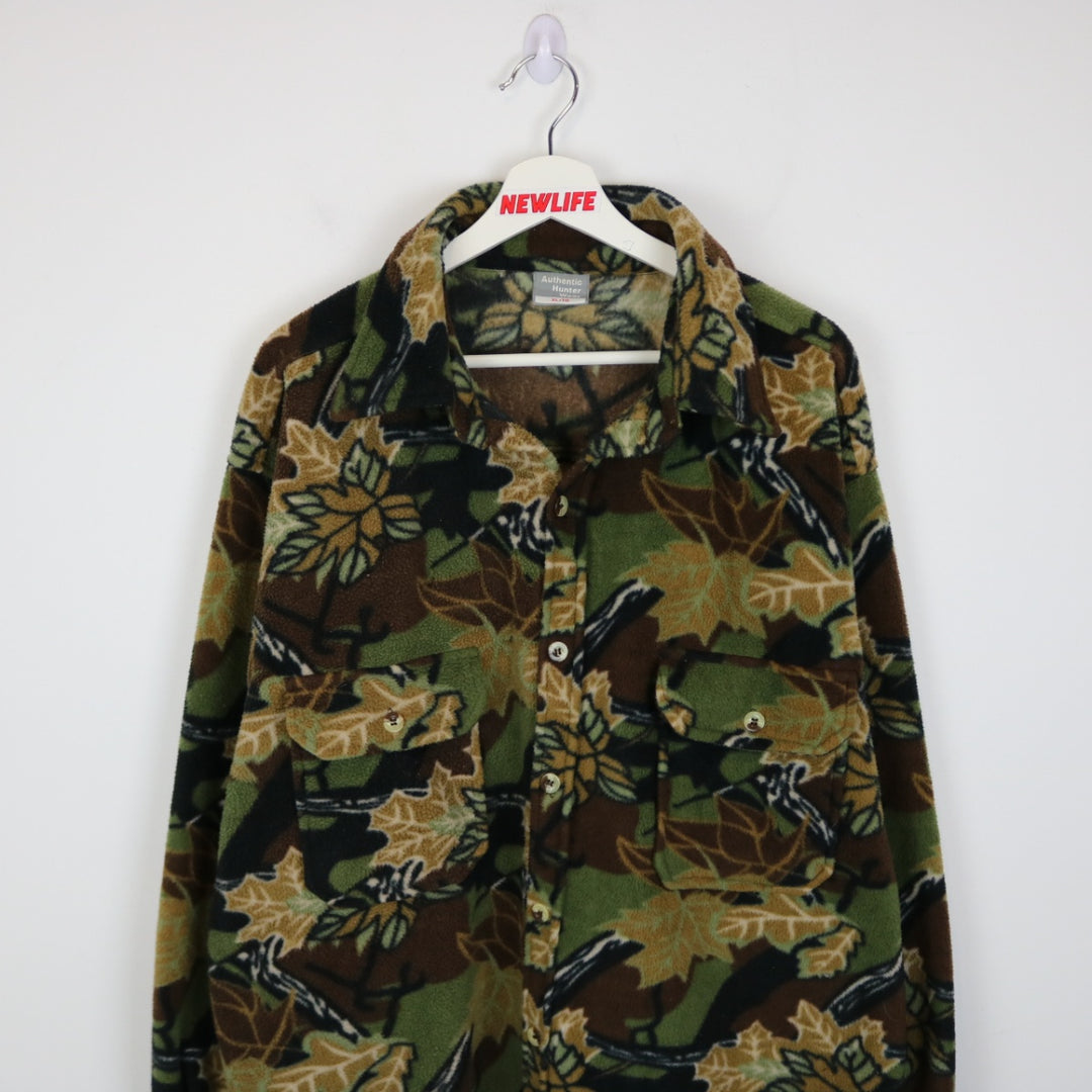Vintage 00's Camo Fleece Shacket - XL-NEWLIFE Clothing