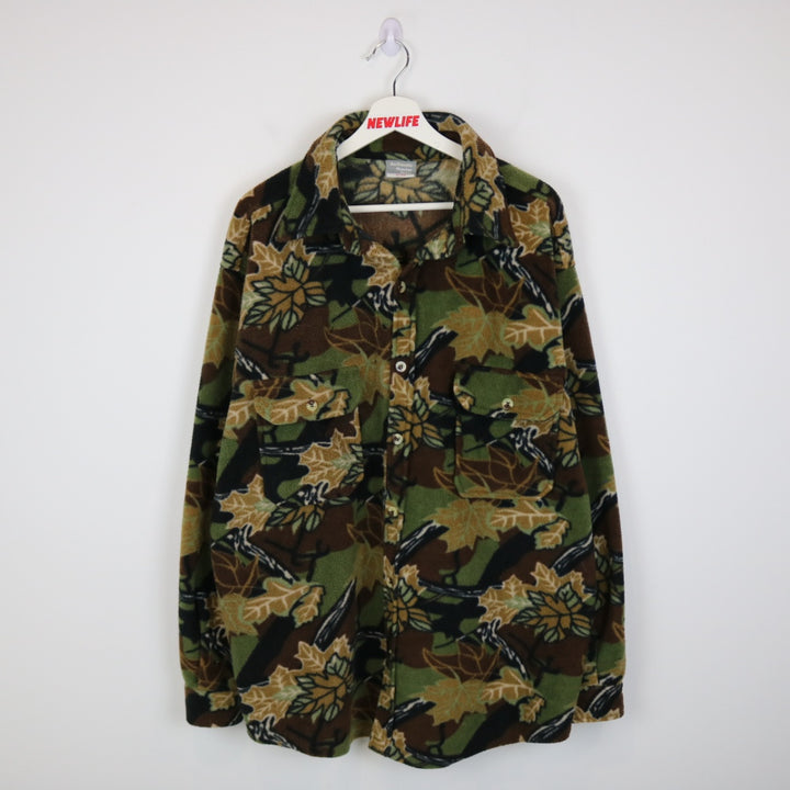 Vintage 00's Camo Fleece Shacket - XL-NEWLIFE Clothing