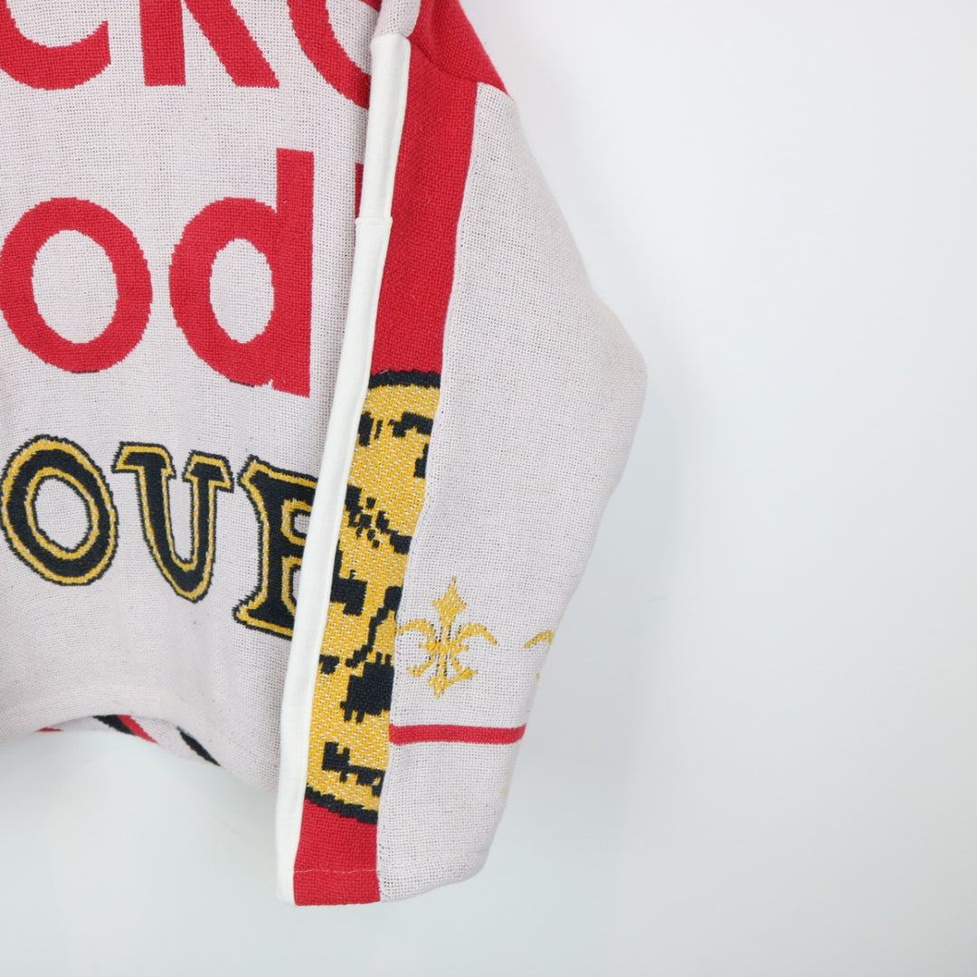 Reworked Vintage 1996 Campbell's Chicken Noodle Soup Tapestry Hoodie - L-NEWLIFE Clothing