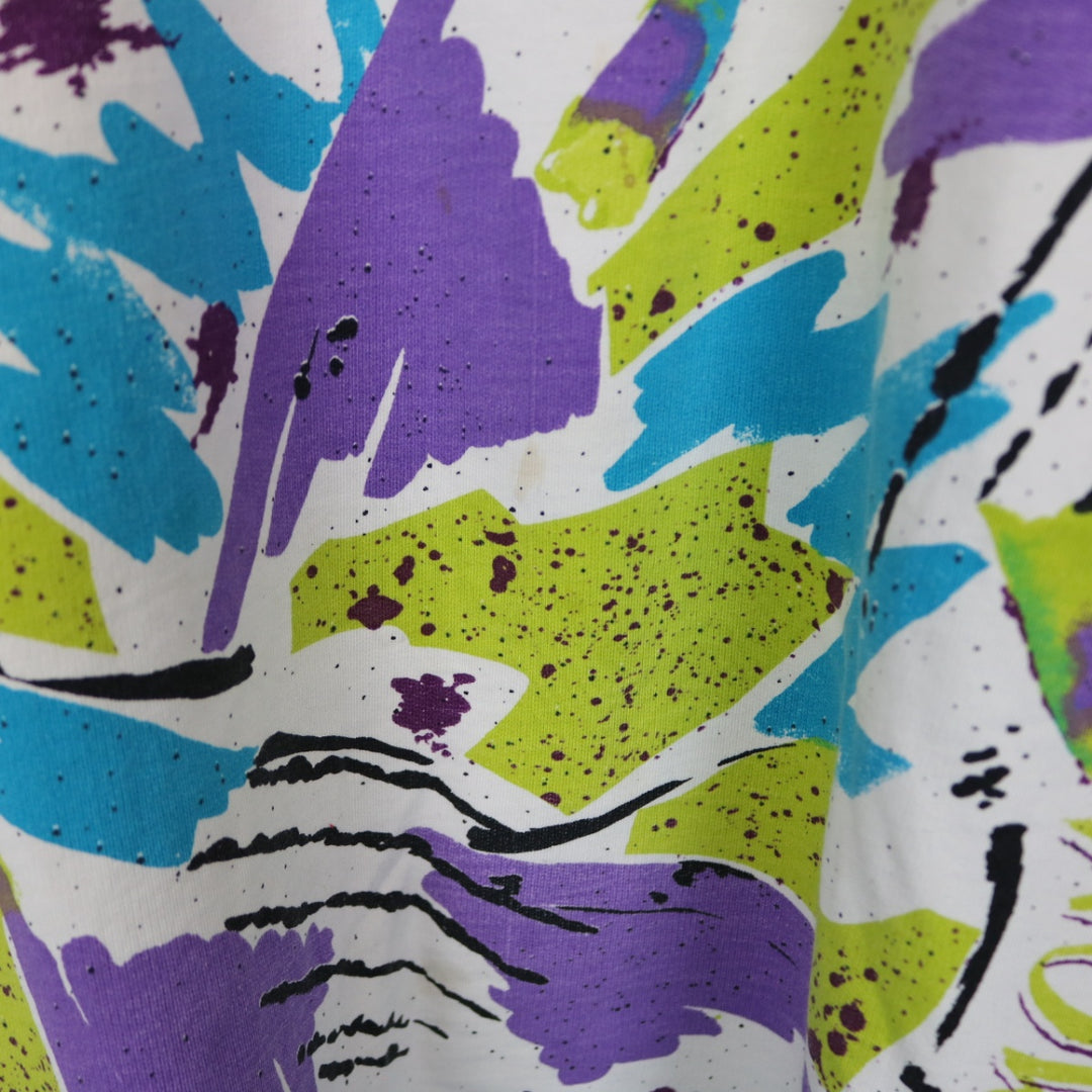 Vintage 80's Snow Patterned Quarter Zip Sweater - L-NEWLIFE Clothing