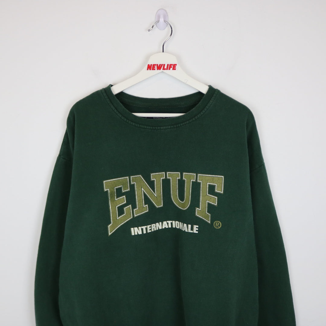 Vintage 90's ENUF Internationale Crewneck - L-NEWLIFE Clothing