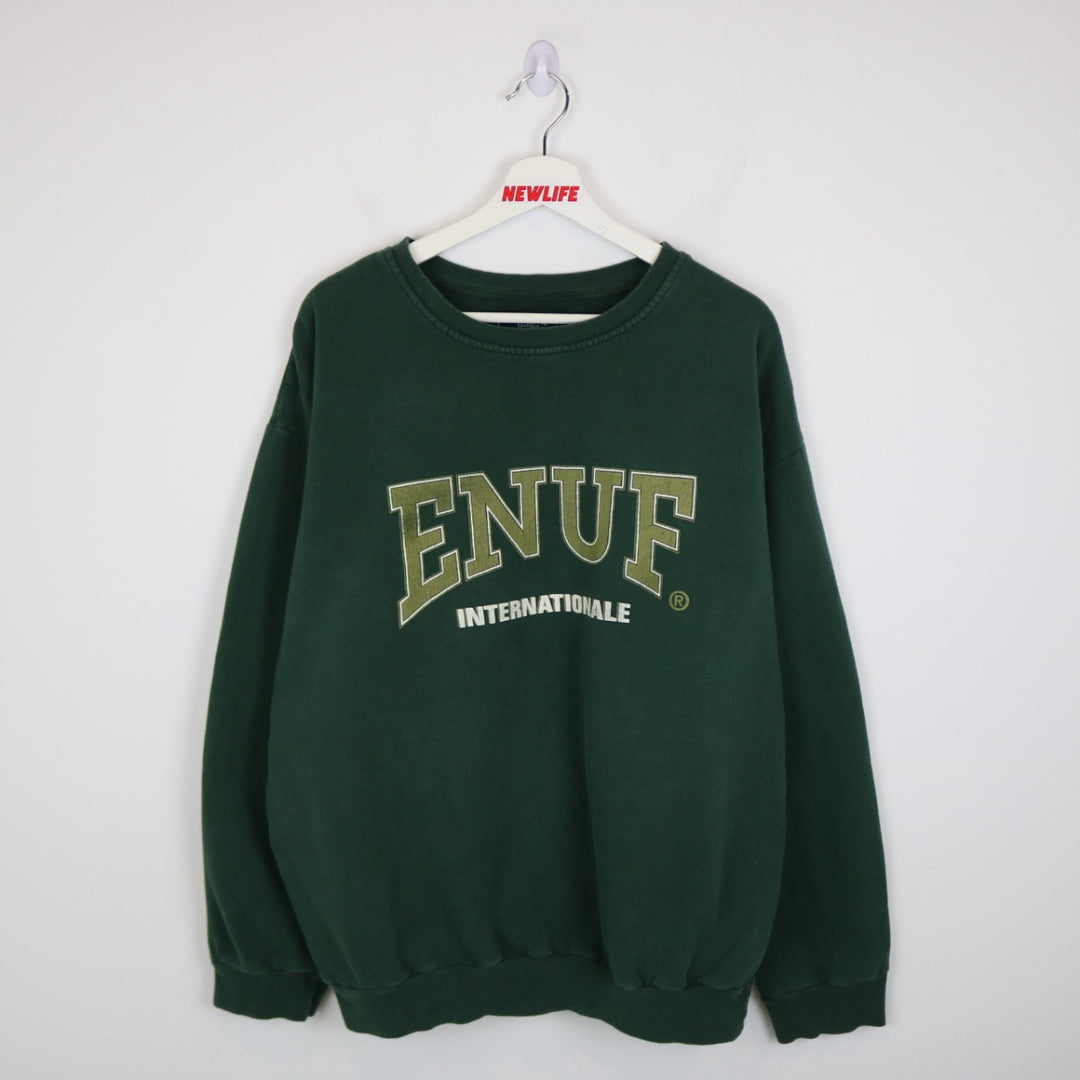Vintage 90's ENUF Internationale Crewneck - L-NEWLIFE Clothing