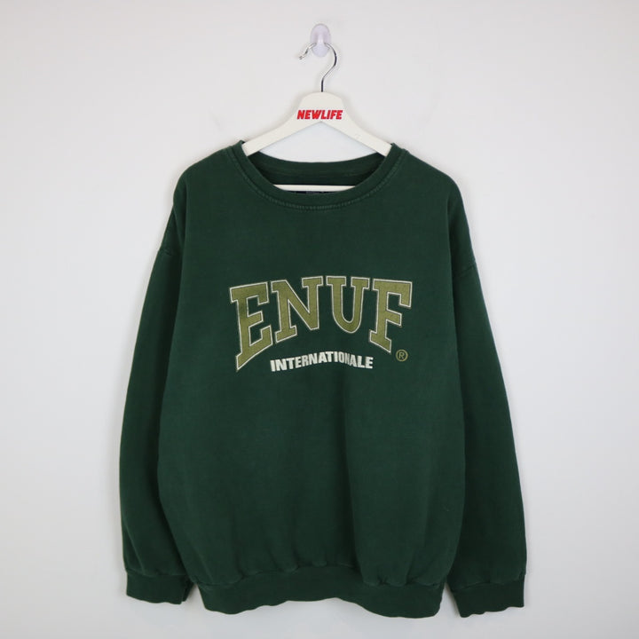 Vintage 90's ENUF Internationale Crewneck - L-NEWLIFE Clothing