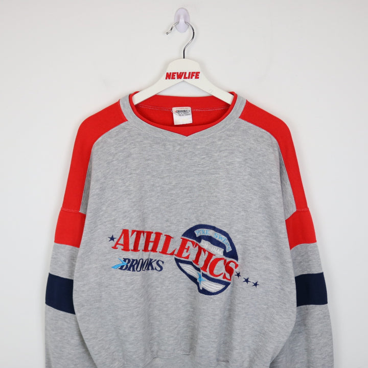 Vintage 80's Brooks Athletics Crewneck - L-NEWLIFE Clothing