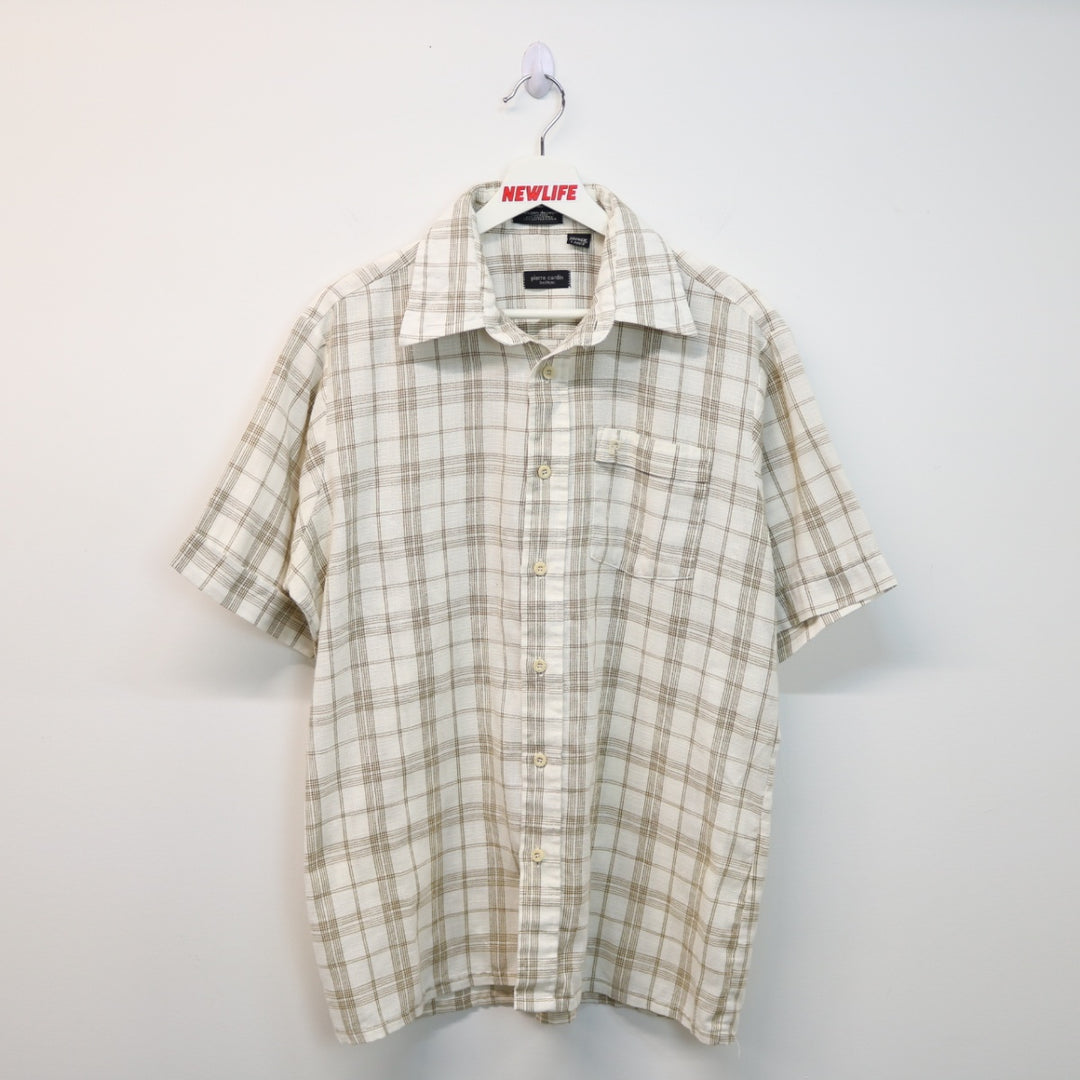 Vintage Plaid Short Sleeve Button Up - M-NEWLIFE Clothing