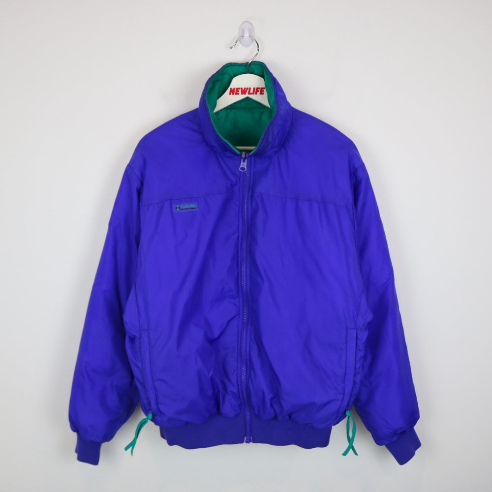 Vintage 90's Reversible Columbia Down Puffer Jacket - S-NEWLIFE Clothing
