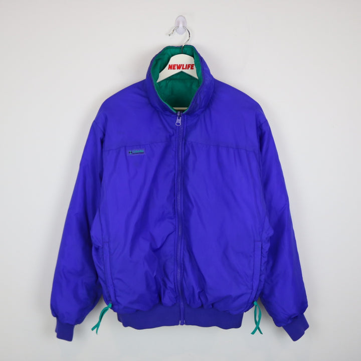 Vintage 90's Reversible Columbia Down Puffer Jacket - S-NEWLIFE Clothing