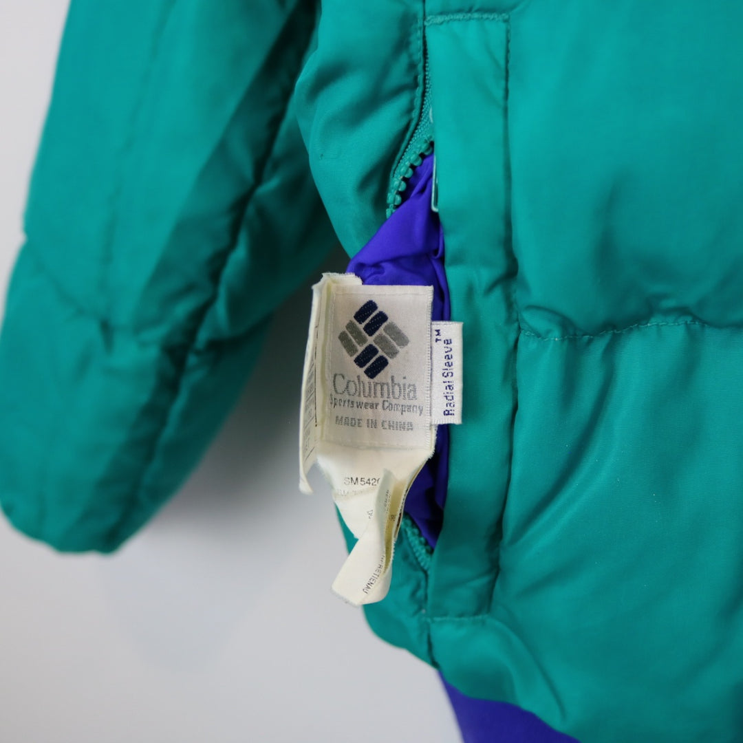 Vintage 90's Reversible Columbia Down Puffer Jacket - S-NEWLIFE Clothing