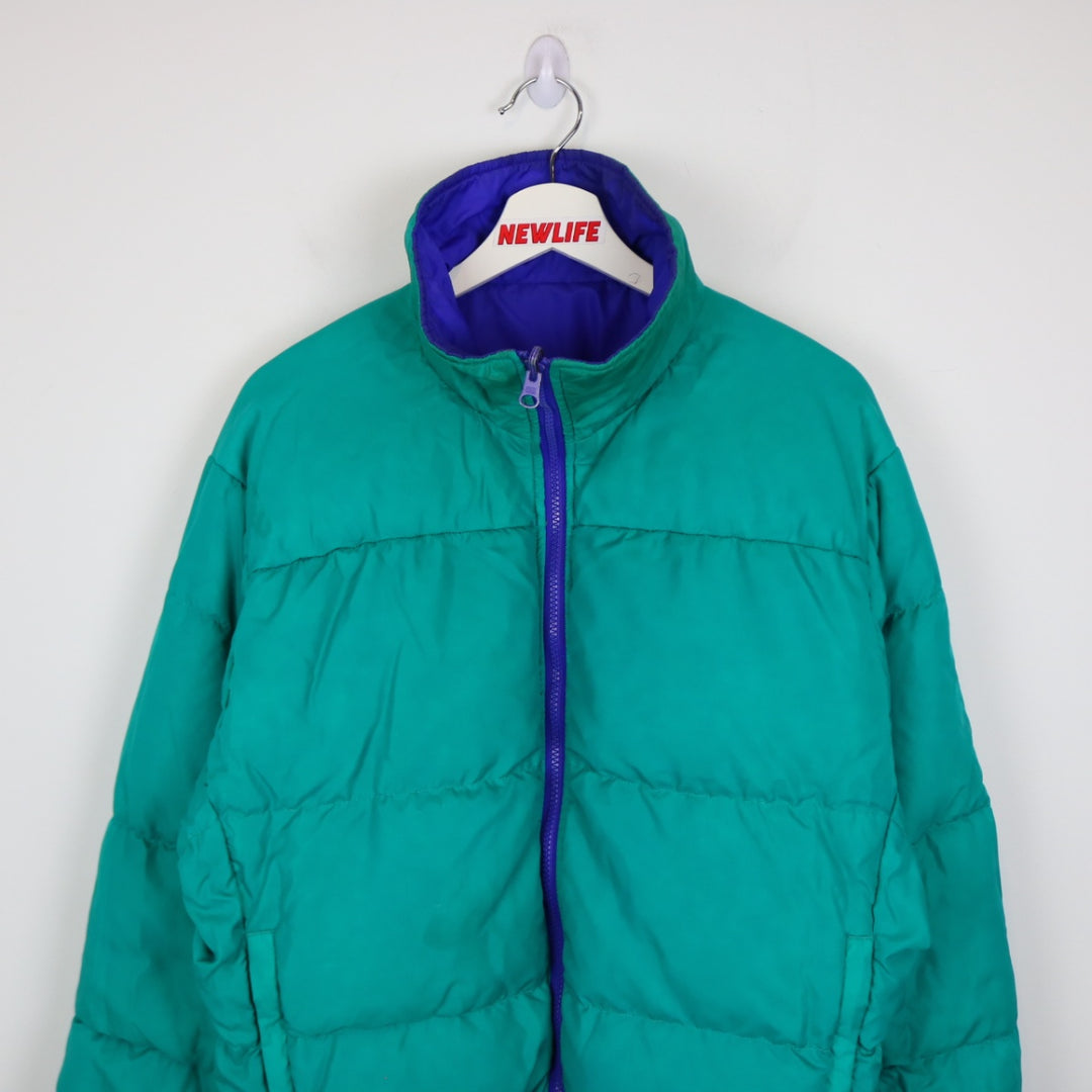 Vintage 90's Reversible Columbia Down Puffer Jacket - S-NEWLIFE Clothing