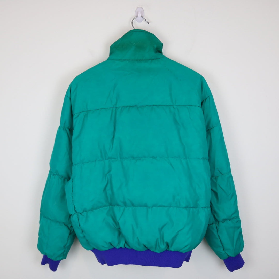 Vintage 90's Reversible Columbia Down Puffer Jacket - S-NEWLIFE Clothing