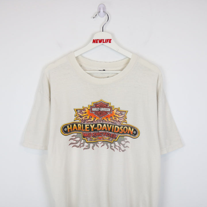 Vintage 00's Harley Davidson Kelowna Tee - L-NEWLIFE Clothing