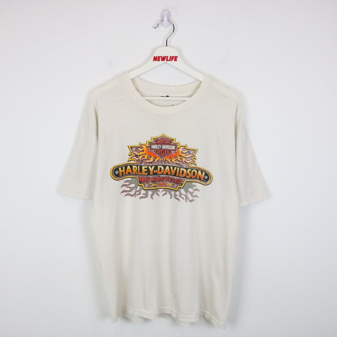 Vintage 00's Harley Davidson Kelowna Tee - L-NEWLIFE Clothing