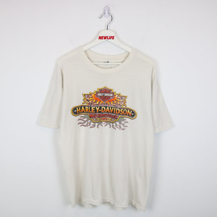 Vintage 00's Harley Davidson Kelowna Tee - L-NEWLIFE Clothing