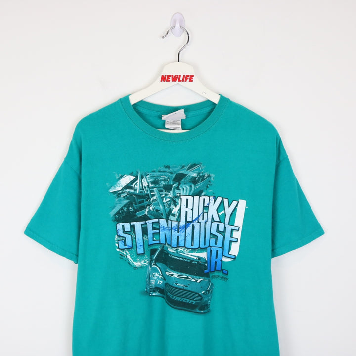 Vintage 00's Ricky Stenhouse Jr. Nascar Racing Tee - L-NEWLIFE Clothing