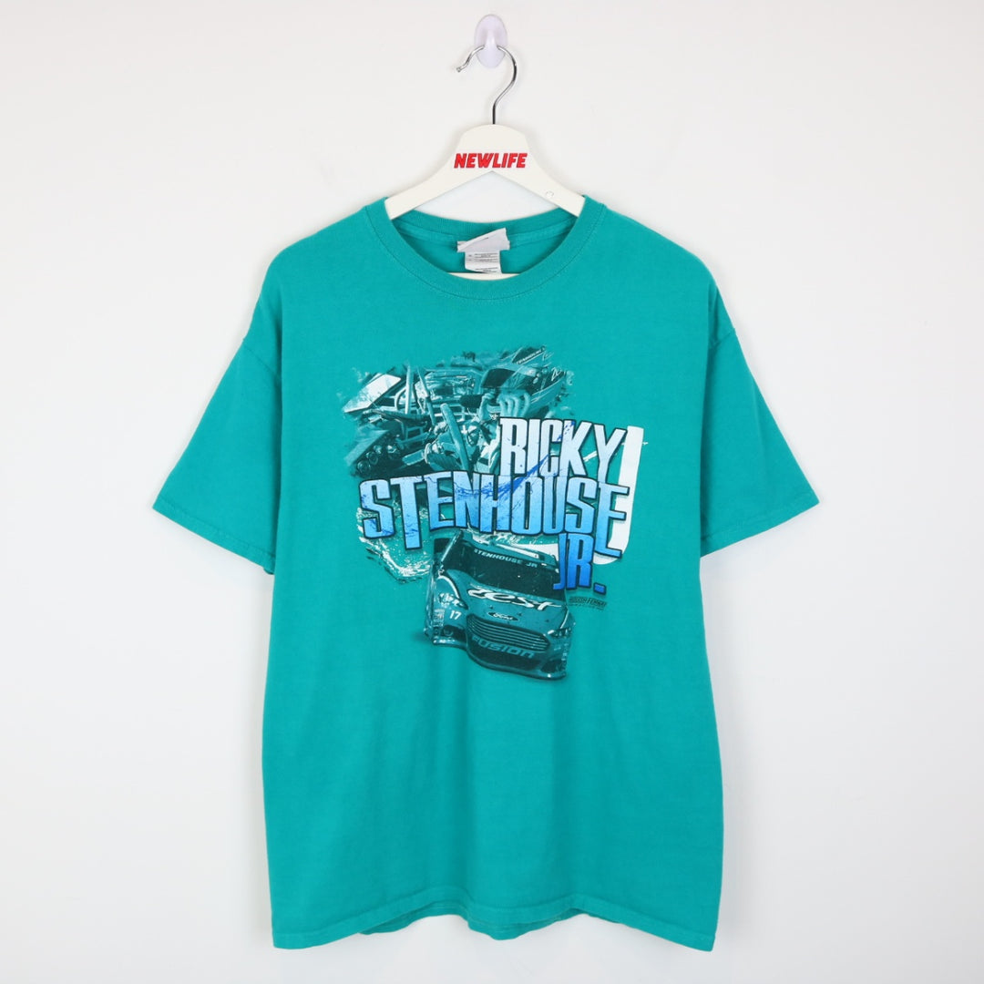 Vintage 00's Ricky Stenhouse Jr. Nascar Racing Tee - L-NEWLIFE Clothing