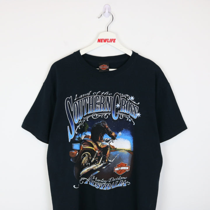 Vintage 2008 Harley Davidson Australia Tee - L-NEWLIFE Clothing