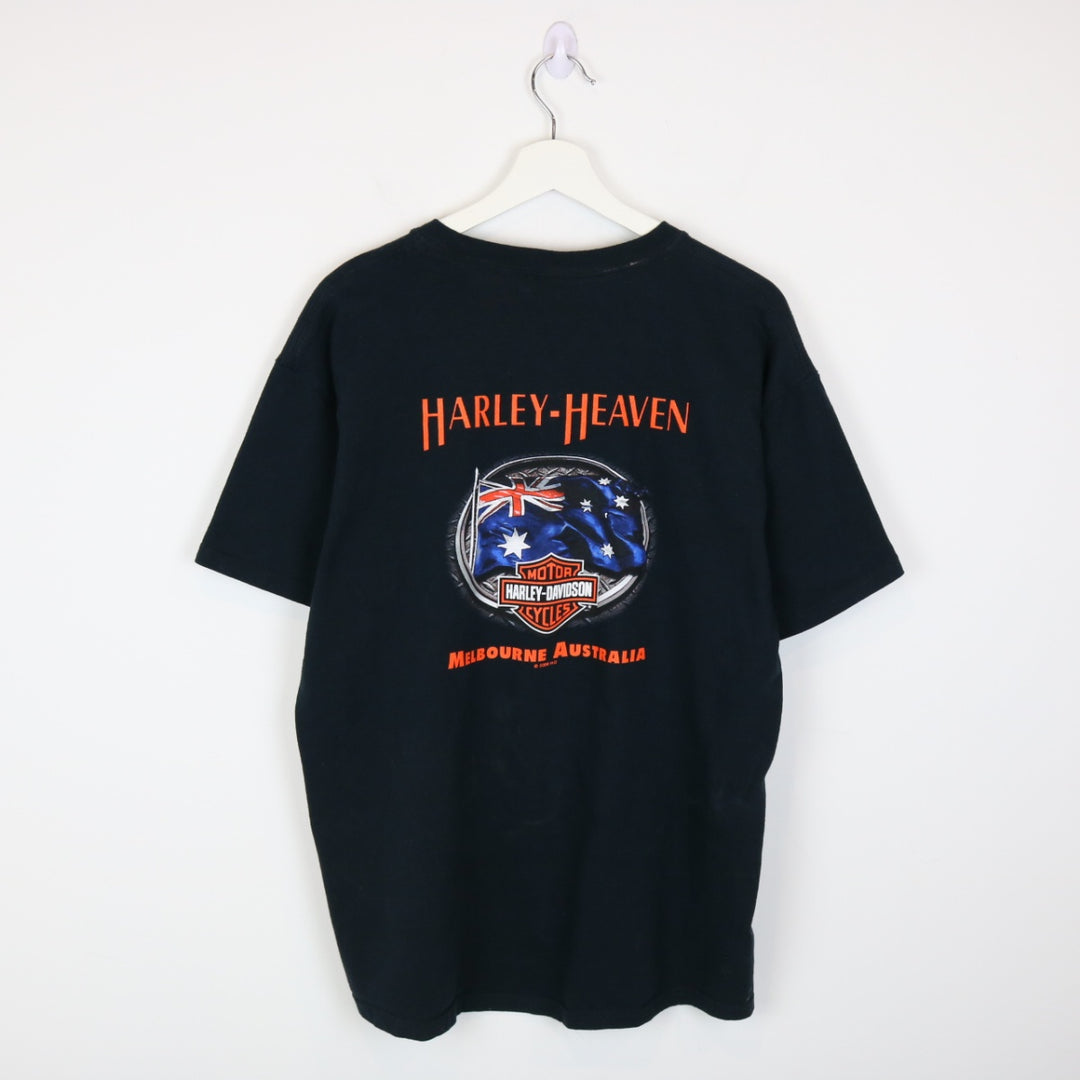 Vintage 2008 Harley Davidson Australia Tee - L-NEWLIFE Clothing