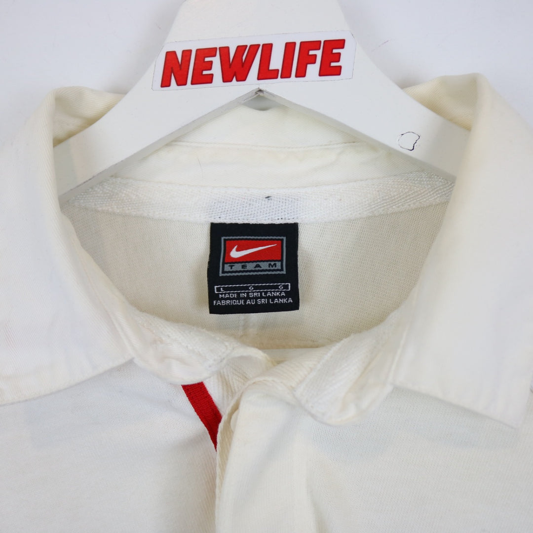 Vintage 2001 England Nike Rugby Polo Shirt - L-NEWLIFE Clothing