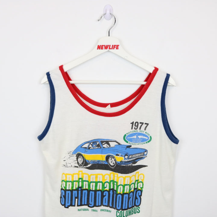 Vintage 1977 Spring Nationals Columbus Racing Tank Top - M-NEWLIFE Clothing