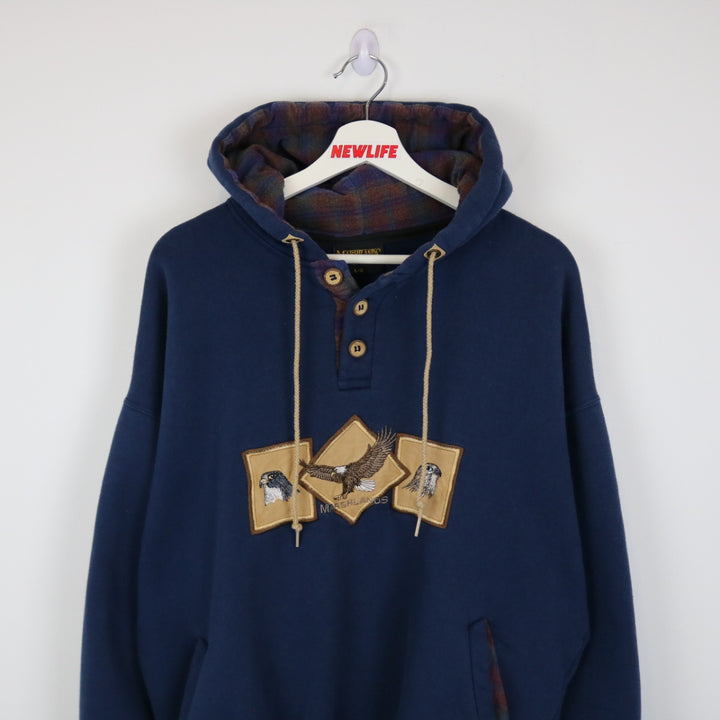 Vintage 90's Marshlands Eagle Nature Hoodie - L-NEWLIFE Clothing