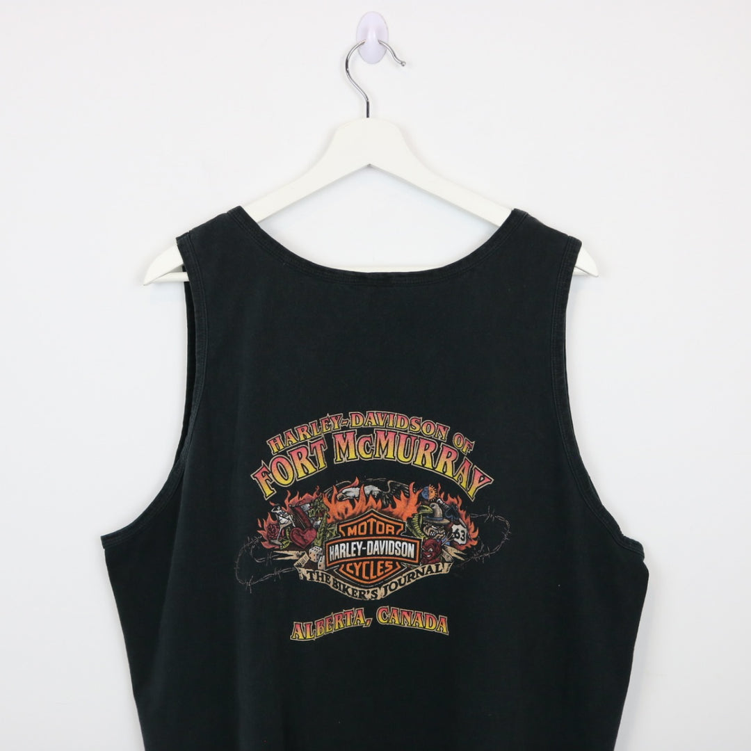 Vintage 00's Harley Davidson Alberta Tank Top - XL-NEWLIFE Clothing