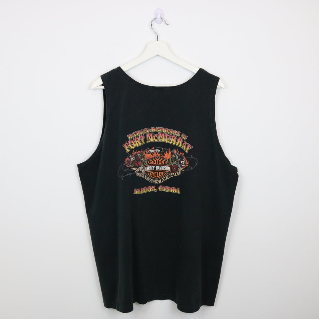 Vintage 00's Harley Davidson Alberta Tank Top - XL-NEWLIFE Clothing