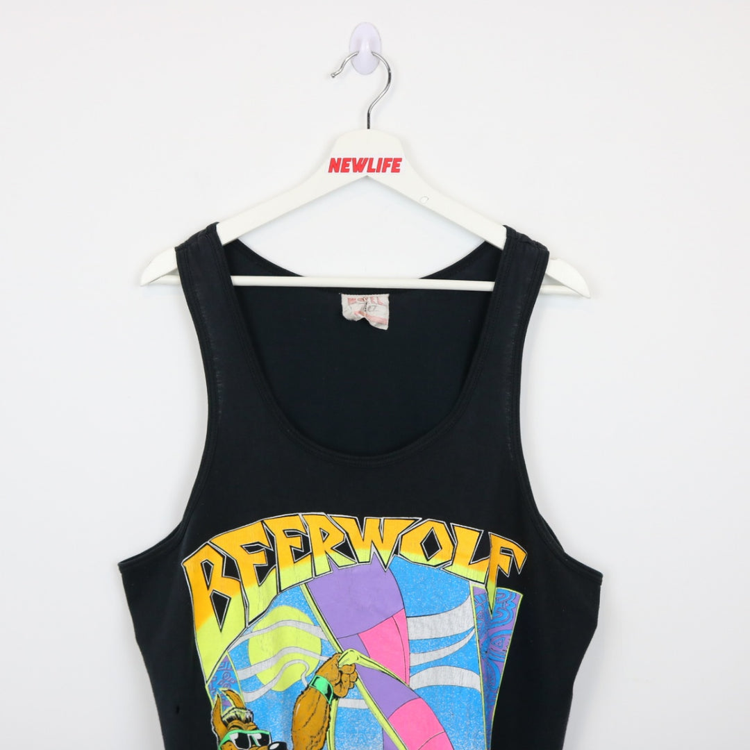 Vintage 80's Beerwolf Tank Top - L-NEWLIFE Clothing